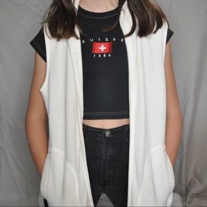 White Fleece Vest